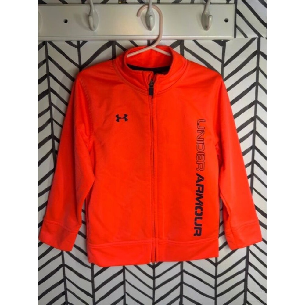 Under Armour Orange Activewear Jacket Boys 4T 7174